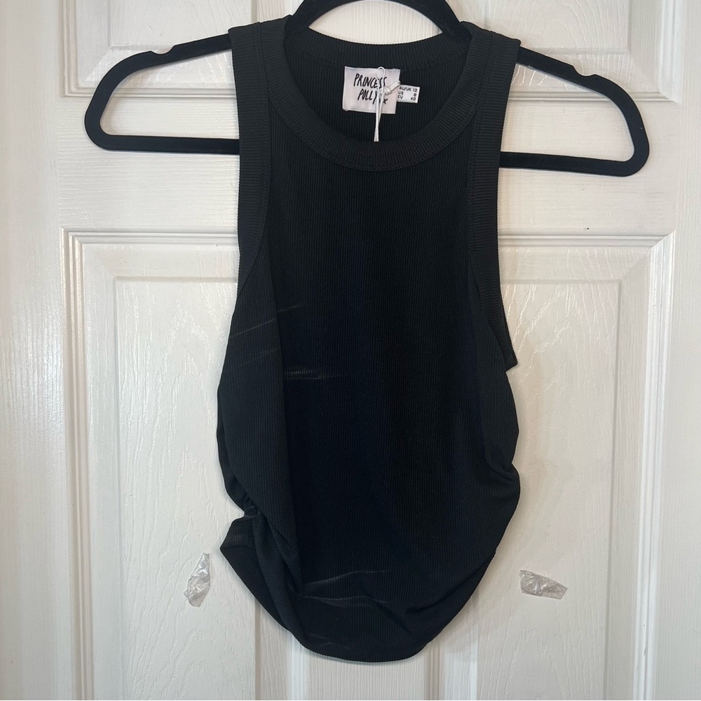 Princess Polly Black Tank Top Size‎ 8 NWT
